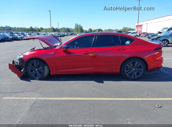 19UUB6F57MA010334 2021 ACURA TLX Красный Панорамный вид салона 360°