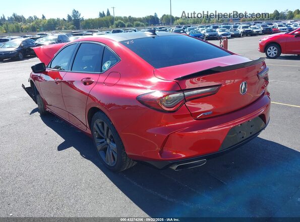 19UUB6F57MA010334 2021 ACURA TLX Красный Задняя левая четверть
