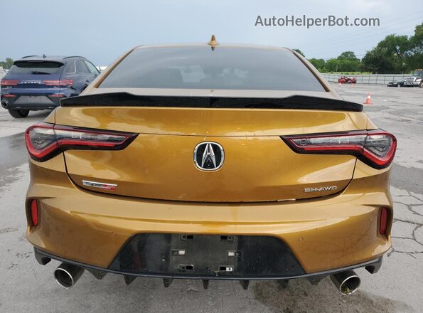 19UUB7F95NA002064 2022 ACURA TLX Золотой Вид сзади