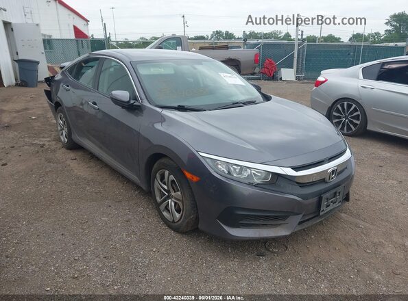 19XFC2F56JE022531 2018 HONDA CIVIC Gray Front right