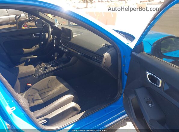 19XFL2H89PE007683 2023 HONDA CIVIC Синий Вид салона спереди