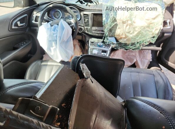 1C3CCCAB1HN508292 2017 CHRYSLER 200 Gray Dashboard view