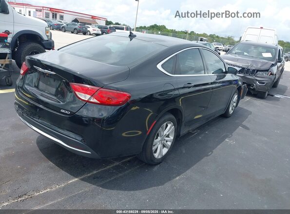 1C3CCCAB8HN506765 2017 CHRYSLER 200 Black Tył prawy