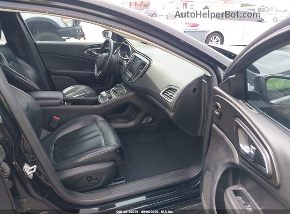 1C3CCCAB8HN506765 2017 CHRYSLER 200 Black Widok wnętrza z przodu