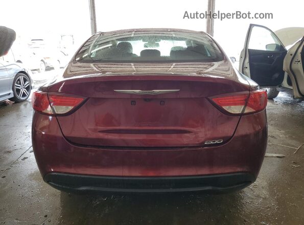 1C3CCCFB6HN508555 2017 CHRYSLER 200 Maroon Rear view