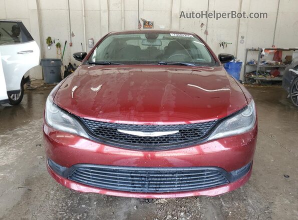 1C3CCCFB6HN508555 2017 CHRYSLER 200 Maroon Front view