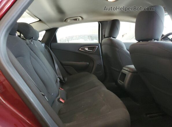 1C3CCCFB6HN508555 2017 CHRYSLER 200 Maroon Rear seats view