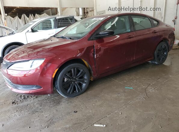 1C3CCCFB6HN508555 2017 CHRYSLER 200 Maroon Front left