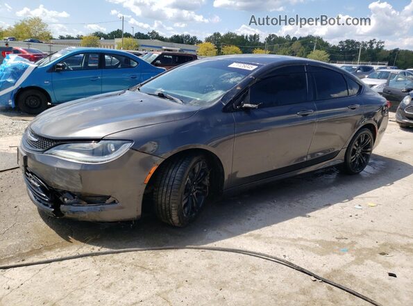 1C3CCCFB8HN502109 2017 CHRYSLER 200 Gray წინა მარცხენა ხედი სამი მეოთხედიდან