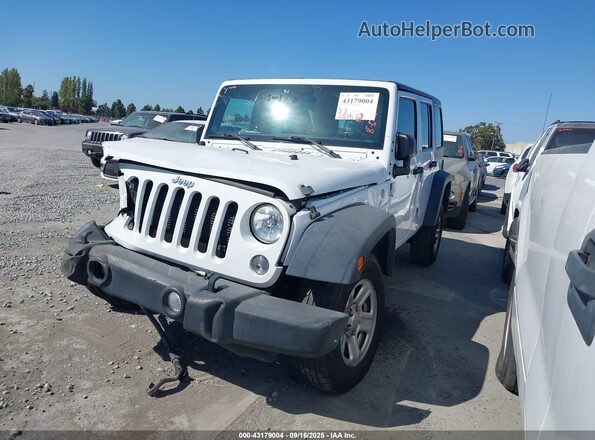1C4BJWDG5GL140442 2016 JEEP WRANGLER UNLIMITED White Front left