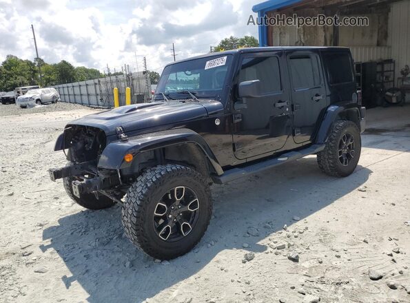 1C4BJWEGXJL840382 2018 JEEP WRANGLER Черный Передняя левая четверть