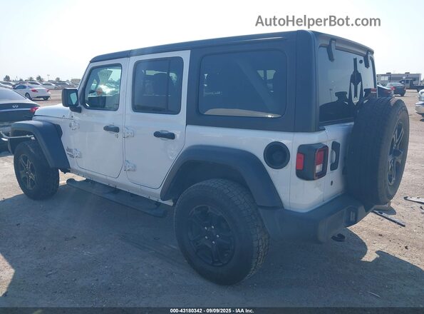 1C4HJXDG6LW229185 2020 JEEP WRANGLER UNLIMITED Белый Задняя левая четверть
