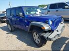 2018 Jeep Wrangler Unlimited Sport 4x4 Blue vin: 1C4HJXDN2JW200097