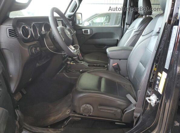 1C4HJXEG1PW614643 2023 JEEP WRANGLER Черный Вид салона спереди