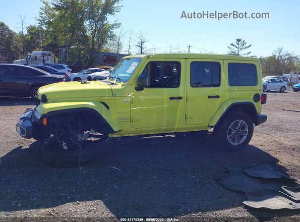 1C4HJXEG8PW570737 2023 JEEP WRANGLER Желтый Панорамный вид салона 360°