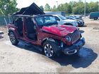 2021 Jeep Wrangler Unlimited Sahara 4x4 Maroon vin: 1C4HJXEN4MW687712