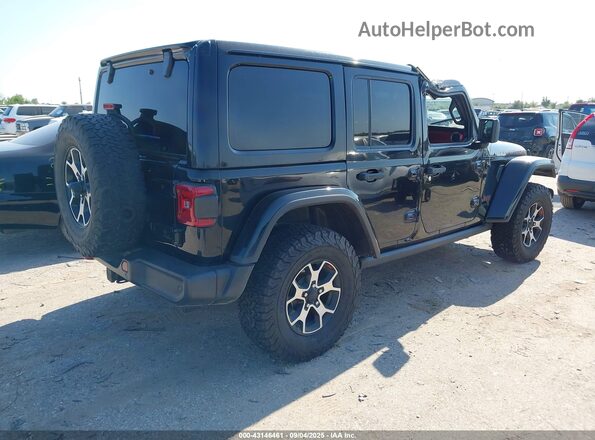 1C4HJXFN4MW524282 2021 JEEP WRANGLER UNLIMITED Черный Задняя правая четверть