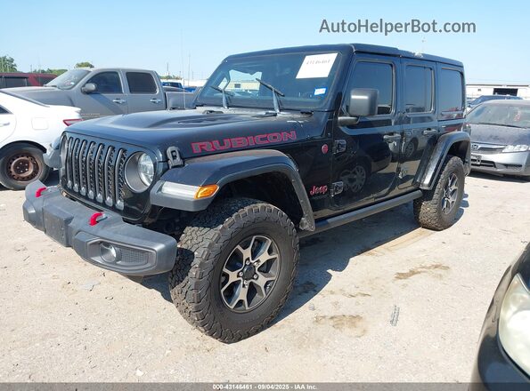1C4HJXFN4MW524282 2021 JEEP WRANGLER UNLIMITED Черный Передняя левая четверть