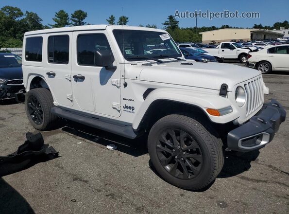 1C4JJXP6XMW698723 2021 JEEP WRANGLER Белый Передняя правая четверть