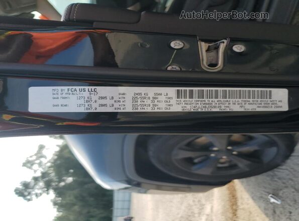 1C4PJLCX8JD528109 2018 JEEP CHEROKEE Черный Вид наклейки с VIN-кодом
