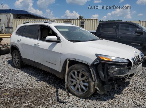 1C4PJLDX6JD585049 2018 JEEP CHEROKEE White Delantero derecho