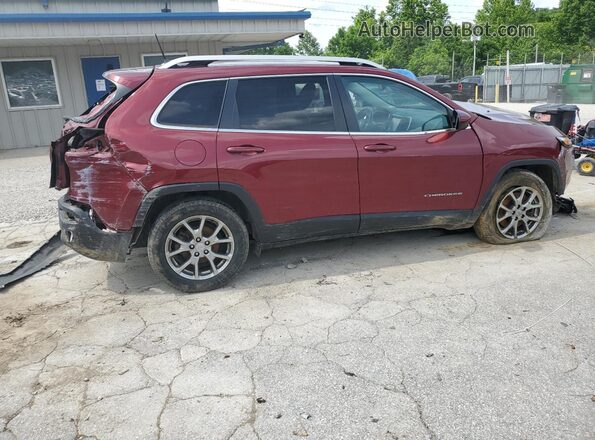 1C4PJLLBXJD616194 2018 JEEP CHEROKEE Maroon Հետևի աջ