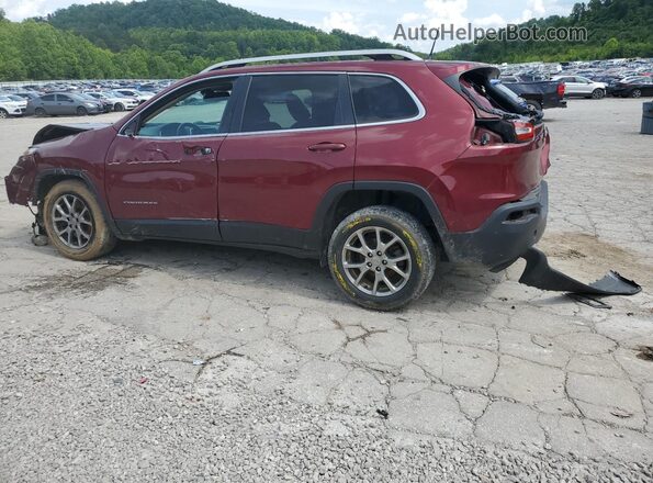 1C4PJLLBXJD616194 2018 JEEP CHEROKEE Maroon Հետևի ձախ
