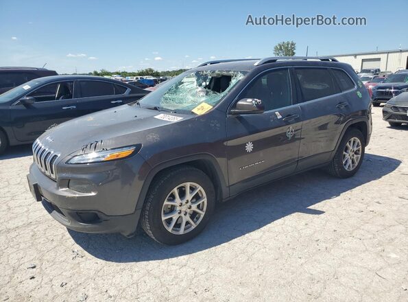 1C4PJLLX4JD531766 2018 JEEP CHEROKEE Gray Vista tres cuartos delantera izquierda