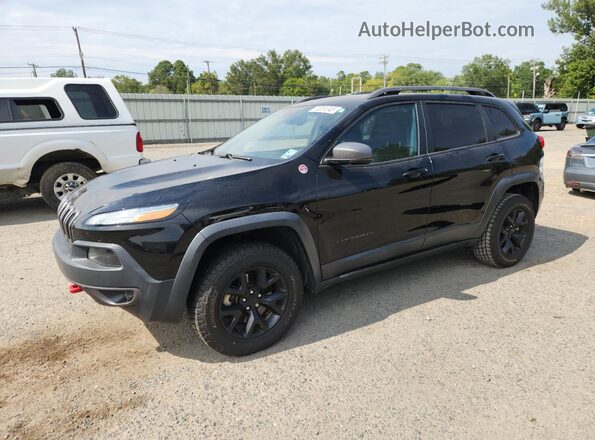 1C4PJMBB8JD529580 2018 JEEP CHEROKEE Черный Передняя левая четверть