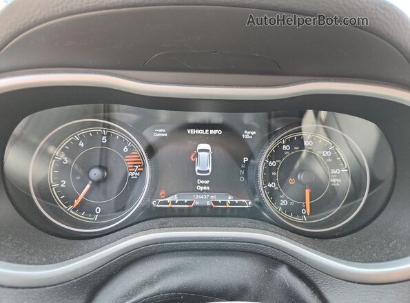 1C4PJMBB8JD529580 2018 JEEP CHEROKEE Черный Вид щитка приборов