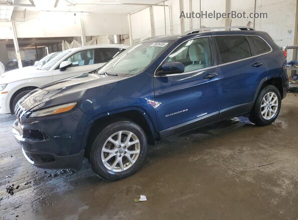 1C4PJMCB3JD515519 2018 JEEP CHEROKEE Blue Առջևի ձախ երեք քառորդ տեսարան