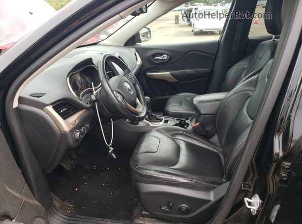 1C4PJMDB1JD543320 2018 JEEP CHEROKEE Black წინა სალონის ხედი