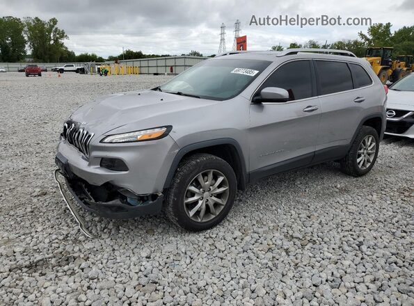 1C4PJMDB9JD550029 2018 JEEP CHEROKEE Silver Vista tres cuartos delantera izquierda