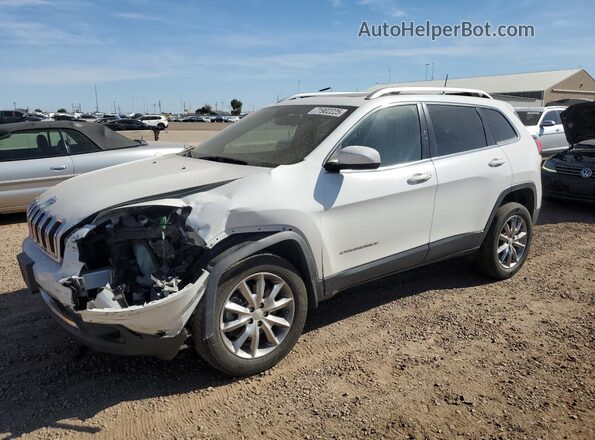 1C4PJMDX0JD599809 2018 JEEP CHEROKEE Белый Передняя левая четверть