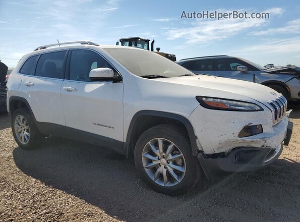 1C4PJMDX0JD599809 2018 JEEP CHEROKEE Белый Передняя правая четверть