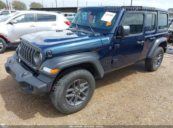 1C4PJXDN8SW522191 2025 JEEP WRANGLER Blue წინა მარცხენა ხედი სამი მეოთხედიდან