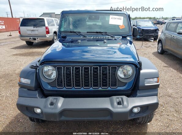 1C4PJXDN8SW522191 2025 JEEP WRANGLER Blue წინა პანელის ხედი