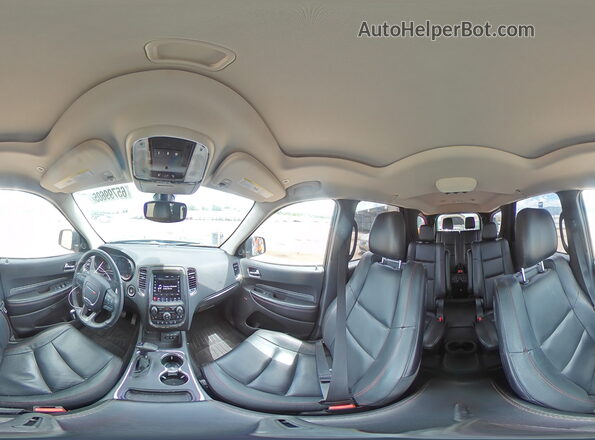 1C4RDJDG1JC201883 2018 DODGE DURANGO Gray Панорамний вид салону 360°
