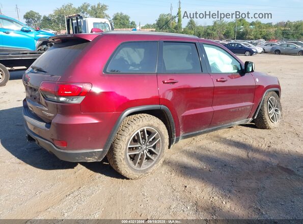 1C4RJFLG6JC221649 2018 JEEP GRAND CHEROKEE Burgundy Trasero derecho