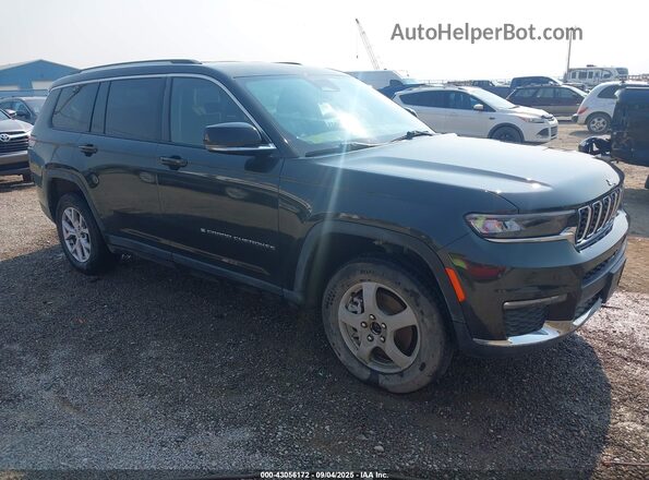 1C4RJKBG2N8606340 2022 JEEP GRAND CHEROKEE L Черный Передняя правая четверть