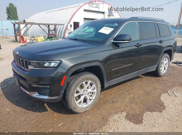 1C4RJKBG2N8606340 2022 JEEP GRAND CHEROKEE L Черный Передняя левая четверть