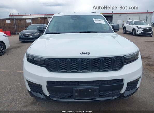 1C4RJKBG4N8564527 2022 JEEP GRAND CHEROKEE L White Widok zestawu wskaźników