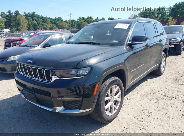1C4RJKBG6M8124940 2021 JEEP GRAND CHEROKEE L Черный Передняя левая четверть