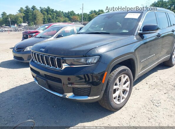 1C4RJKBG6M8124940 2021 JEEP GRAND CHEROKEE L Черный Вид спереди