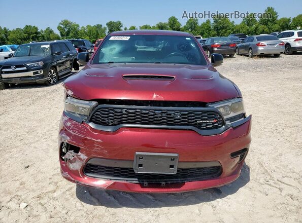 1C4SDHCT3MC519212 2021 DODGE DURANGO Maroon Front view