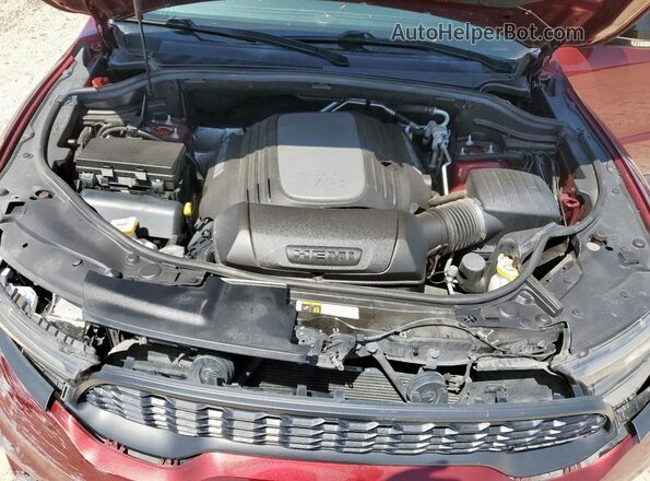 1C4SDHCT3MC519212 2021 DODGE DURANGO Maroon Engine compartment view