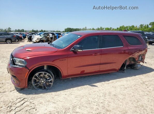 1C4SDHCT3MC519212 2021 DODGE DURANGO Maroon Front left