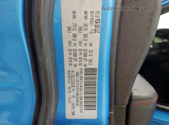 1C4SDJCT2JC431576 2018 DODGE DURANGO Blue 360 interior view