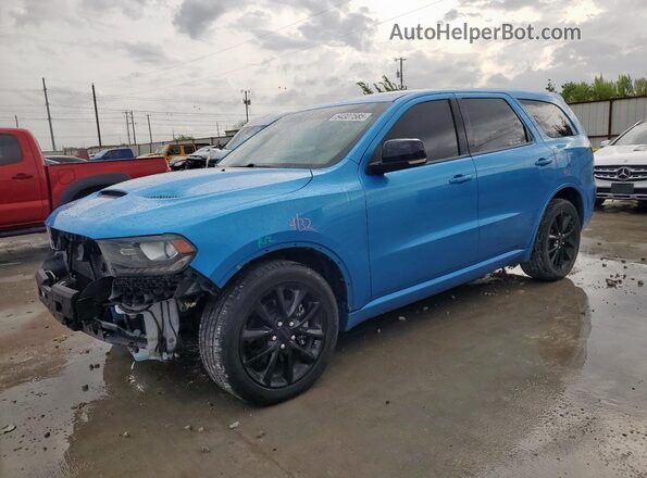 1C4SDJCT2JC431576 2018 DODGE DURANGO Blue Front left