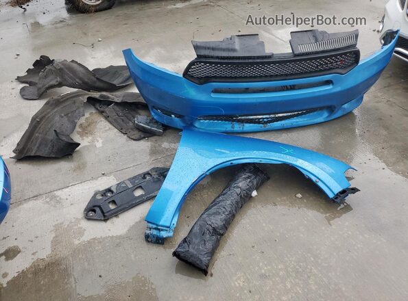 1C4SDJCT2JC431576 2018 DODGE DURANGO Blue VIN sticker view